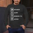 Mistakes Allow Thinking To Happen School Math Teacher Men's Long Sleeve T-Shirt, funny design Mistakes Allow Thinking To Happen School Math Teacher Men's Long Sleeve T-Shirt, funny design