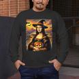Mona Lisa Pumpkin Halloween Art Teacher Witchy Women Kids Men's Long Sleeve T-Shirt, funny design Mona Lisa Pumpkin Halloween Art Teacher Witchy Women Kids Men's Long Sleeve T-Shirt, funny design