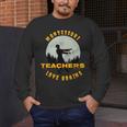 Montessori Teachers Love Brains Halloween Novelty Men Women Men's Long Sleeve T-Shirt, funny design
