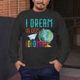 Multilingual Teacher In Dos Idiomas Linguist Language Men's Long Sleeve T-Shirt, funny design Multilingual Teacher In Dos Idiomas Linguist Language Men's Long Sleeve T-Shirt, funny design