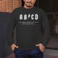Music Teacher AB CD For Those About To Learn Rock Men's Long Sleeve T-Shirt, funny design