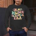 In My Music Teacher Era Retro Back To School Musician Band Men Women Men's Long Sleeve T-Shirt, funny design