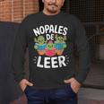 Nopales De Leer Bilingual Teacher Maestra Spanish Teacher Men's Long Sleeve T-Shirt, funny design Nopales De Leer Bilingual Teacher Maestra Spanish Teacher Men's Long Sleeve T-Shirt, funny design
