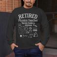Not My Problems Anymore Retired Physics Teacher Men's Long Sleeve T-Shirt, funny design