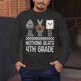 Nothing Beats 4th Grade Back To School Kids Teachers Men's Long Sleeve T-Shirt, funny design