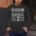 Nurse Educator Shirt Men Women Nursing Instructor Teacher Men's Long Sleeve T-Shirt, funny design