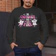 In October We Wear Pink Ballet Ghost Teacher Breast Cancer Men's Long Sleeve T-Shirt, funny design