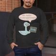 Oh Hello Kindergarteners Shirt Cute Pigeon Teacher Tee Men's Long Sleeve T-Shirt, funny design