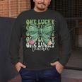 One Lucky Teacher Coquette Bow St Patricks Day Teacher Men's Long Sleeve T-Shirt, funny design One Lucky Teacher Coquette Bow St Patricks Day Teacher Men's Long Sleeve T-Shirt, funny design