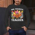 One Thankful Teacher Turkey Thanksgiving Teaching Men's Long Sleeve T-Shirt, funny design One Thankful Teacher Turkey Thanksgiving Teaching Men's Long Sleeve T-Shirt, funny design