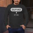 Oxford Comma English Teacher Shirt T-Shirt Men's Long Sleeve T-Shirt, funny design