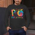 P Is For Preschool Tie Dye Back To School Teacher Men Women Girls Kids Men's Long Sleeve T-Shirt, funny design