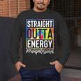 Paraprofessional Straight Outta Energy Teacher Life For Men Women Men's Long Sleeve T-Shirt, funny design