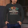 Paraprofessional Vintage Para Teacher 60s 70s 80s Men's Long Sleeve T-Shirt, funny design Paraprofessional Vintage Para Teacher 60s 70s 80s Men's Long Sleeve T-Shirt, funny design
