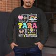 Paras Make It Possible Paraprofessional Paraeducator Teacher Men's Long Sleeve T-Shirt, funny design Paras Make It Possible Paraprofessional Paraeducator Teacher Men's Long Sleeve T-Shirt, funny design