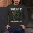 What Part Of Don't You Understand Math Teacher Men's Long Sleeve T-Shirt, funny design What Part Of Don't You Understand Math Teacher Men's Long Sleeve T-Shirt, funny design