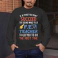 PE Teacher Succeed Sport Teacher School Fitness Gym Class Men Women Men's Long Sleeve T-Shirt, funny design PE Teacher Succeed Sport Teacher School Fitness Gym Class Men Women Men's Long Sleeve T-Shirt, funny design