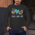 Peace Love Art Painting Palette Art Teacher Men's Long Sleeve T-Shirt, funny design Peace Love Art Painting Palette Art Teacher Men's Long Sleeve T-Shirt, funny design