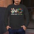 Peace Love Inclusion Sped Squad Special-Ed Teacher Daycare Men's Long Sleeve T-Shirt, funny design
