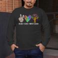 Peace Love Montessori Daycare Teacher Appreciation Men's Long Sleeve T-Shirt, funny design Peace Love Montessori Daycare Teacher Appreciation Men's Long Sleeve T-Shirt, funny design