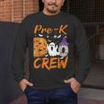 Pre K Boo Crew Teacher Student Halloween Pre Kindergarten Men's Long Sleeve T-Shirt, funny design