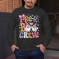 Pre-K Boo Crew Pre-K Teacher Student Kids Halloween Men's Long Sleeve T-Shirt, funny design