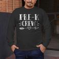Pre-K Crew 1st Day Of School Pre-K Teacher Team Men's Long Sleeve T-Shirt, funny design Pre-K Crew 1st Day Of School Pre-K Teacher Team Men's Long Sleeve T-Shirt, funny design