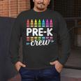 Pre-K Crew Teacher Team Squad Hello Back School Graduation Men's Long Sleeve T-Shirt, funny design Pre-K Crew Teacher Team Squad Hello Back School Graduation Men's Long Sleeve T-Shirt, funny design