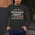 Pre-K Squad Adventure Camping Preschool Teacher Boy Girl Kid Men's Long Sleeve T-Shirt, funny design