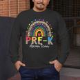 PreK Dream Team Leopard Rainbow Teacher Squad Back To School Men's Long Sleeve T-Shirt, funny design