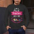 PreK Teacher Mom Shirt Preschool Teacher Mother For Women Men's Long Sleeve T-Shirt, funny design