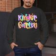 Preppy Kindergarten First Day Of School Teachers Girls Boys Men's Long Sleeve T-Shirt, funny design Preppy Kindergarten First Day Of School Teachers Girls Boys Men's Long Sleeve T-Shirt, funny design
