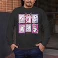 Preppy Spooky Teacher Halloween Ghost Coquette Bow Autumn Men's Long Sleeve T-Shirt, funny design Preppy Spooky Teacher Halloween Ghost Coquette Bow Autumn Men's Long Sleeve T-Shirt, funny design