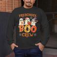 Preschool Boo Crew Halloween Costume For Teacher Kids Men's Long Sleeve T-Shirt, funny design Preschool Boo Crew Halloween Costume For Teacher Kids Men's Long Sleeve T-Shirt, funny design