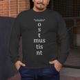 Present Active Conjugation Latin Teacher Latin Language Men's Long Sleeve T-Shirt, funny design