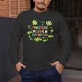 Progress Over Perfection Frog Back To School Teacher Men's Long Sleeve T-Shirt, funny design