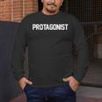 Protagonist English Literature Teacher Costume T Shirt Men's Long Sleeve T-Shirt, funny design
