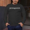 Protagonist Shirt For English Majors English Teachers Men's Long Sleeve T-Shirt, funny design