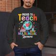 Proud To Teach Multilingual Learner ESL English Teacher Men's Long Sleeve T-Shirt, funny design Proud To Teach Multilingual Learner ESL English Teacher Men's Long Sleeve T-Shirt, funny design