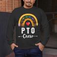 PTO Crew Parent School Volunteer Board Mom Parent Teacher Men's Long Sleeve T-Shirt, funny design PTO Crew Parent School Volunteer Board Mom Parent Teacher Men's Long Sleeve T-Shirt, funny design