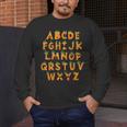 Pumpkin ABC Halloween Alphabet Costume School Teacher Kids Men's Long Sleeve T-Shirt, funny design