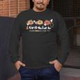 Pumpkin PE Teacher Team Physical Education Autumn Fall Men's Long Sleeve T-Shirt, funny design