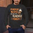 Pumpkin Spice Gives Me Teacher Powers Fall Thanksgiving Men Women Men's Long Sleeve T-Shirt, funny design Pumpkin Spice Gives Me Teacher Powers Fall Thanksgiving Men Women Men's Long Sleeve T-Shirt, funny design