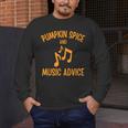 Pumpkin Spice And Music Advice Music Teacher Halloween Men's Long Sleeve T-Shirt, funny design Pumpkin Spice And Music Advice Music Teacher Halloween Men's Long Sleeve T-Shirt, funny design