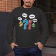Punctuation Marks Wait What I Agree Stop English Teacher Men's Long Sleeve T-Shirt, funny design Punctuation Marks Wait What I Agree Stop English Teacher Men's Long Sleeve T-Shirt, funny design