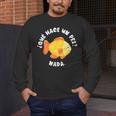 Que Hace Un Pez Nada Spanish Teacher Bilingual Teacher Dual Men's Long Sleeve T-Shirt, funny design