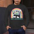 Rainbow AAC Awareness Month SPED Teacher SLP Communication Men's Long Sleeve T-Shirt, funny design Rainbow AAC Awareness Month SPED Teacher SLP Communication Men's Long Sleeve T-Shirt, funny design