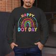 Rainbow Happy Dot Day Shirts Teacher Kids September 15th Men's Long Sleeve T-Shirt, funny design Rainbow Happy Dot Day Shirts Teacher Kids September 15th Men's Long Sleeve T-Shirt, funny design