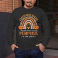 Rainbow I Teach The Cutest Pumpkins Kindergarten Teacher Men Women Men's Long Sleeve T-Shirt, funny design Rainbow I Teach The Cutest Pumpkins Kindergarten Teacher Men Women Men's Long Sleeve T-Shirt, funny design