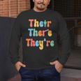 There Their They'Re English Class Grammar Joke Teacher Men's Long Sleeve T-Shirt, funny design There Their They'Re English Class Grammar Joke Teacher Men's Long Sleeve T-Shirt, funny design